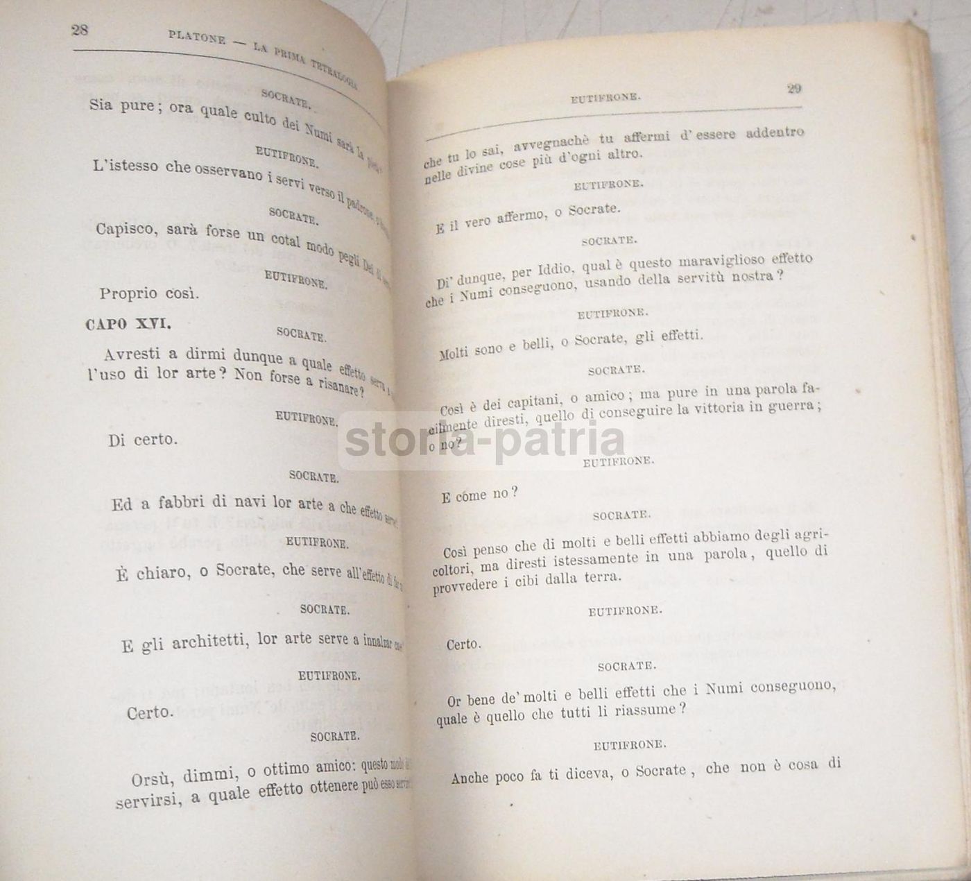 Prima Tetralogia Platonica Oliari 1877 Socrate Critone Fedone