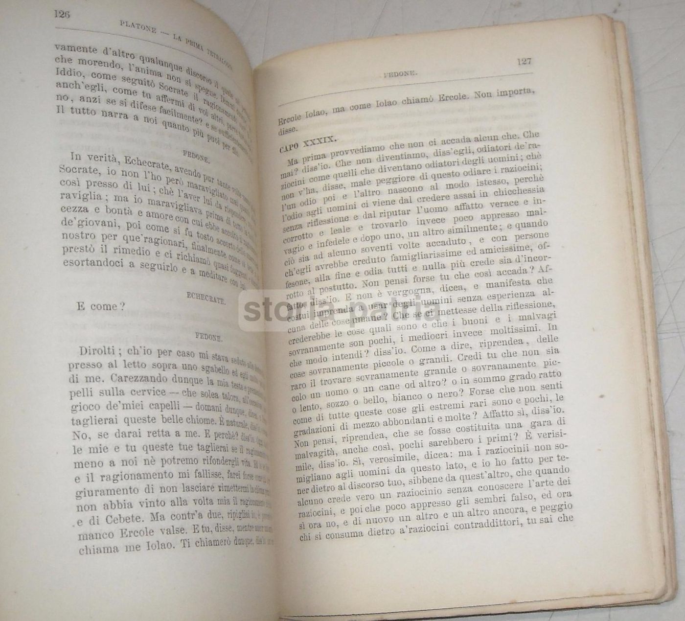 Prima Tetralogia Platonica Oliari 1877 Socrate Critone Fedone