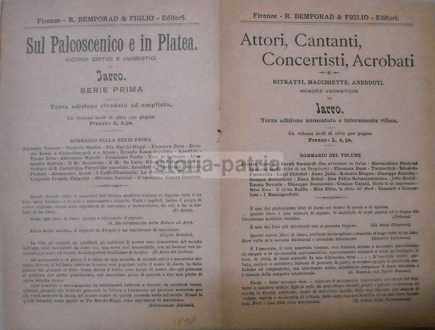 Pubblicità Rotativa Giornali Machinenfabrik Augsburg Firenze 1898