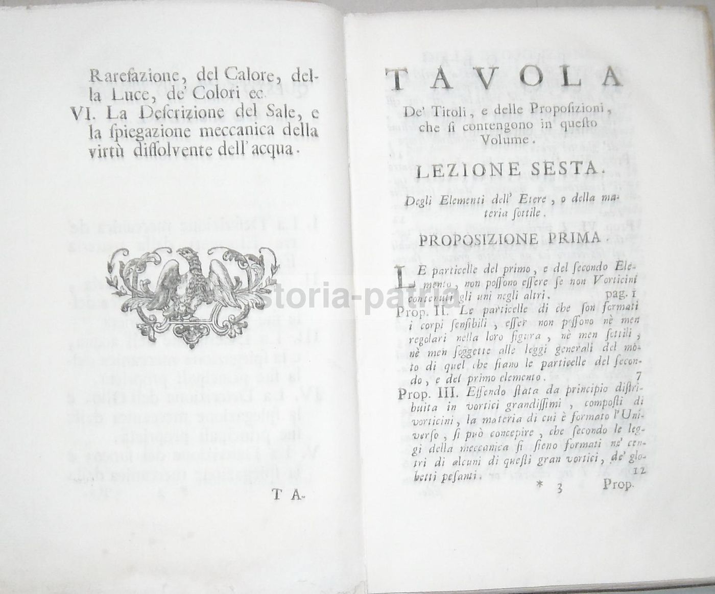 Lezioni Di Fisica, 1743. Giuseppe Privato De Molieres. Venezia, Storti.