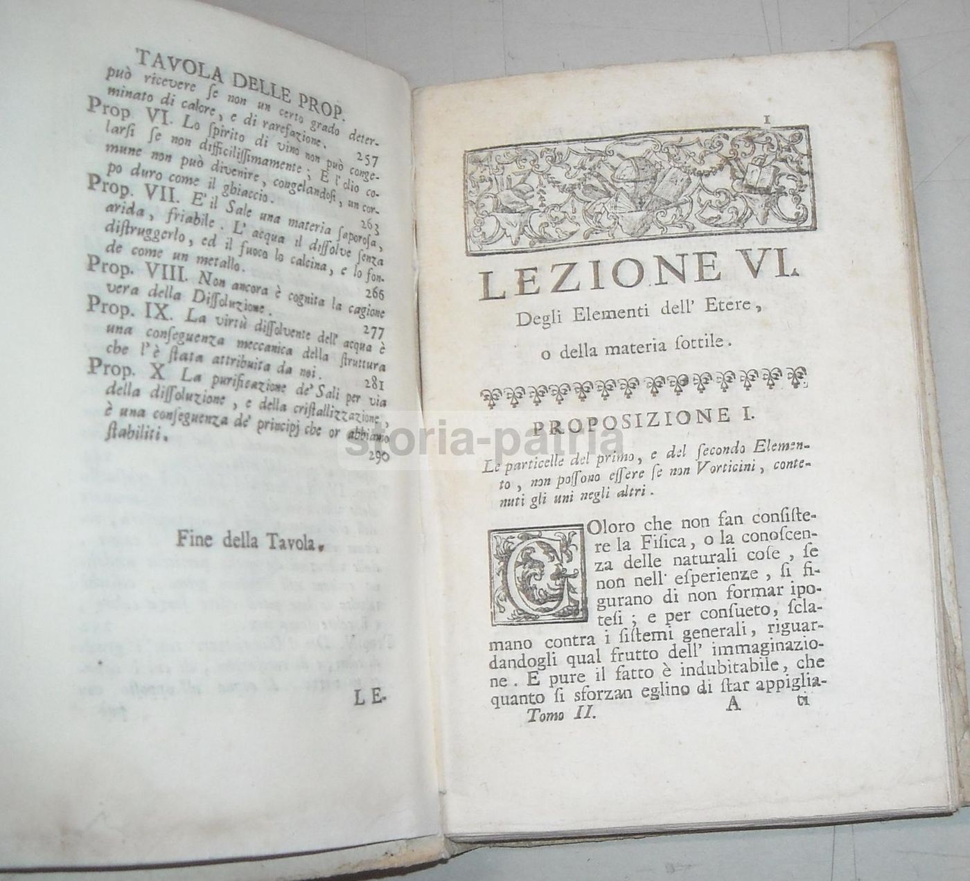 Lezioni Di Fisica, 1743. Giuseppe Privato De Molieres. Venezia, Storti.