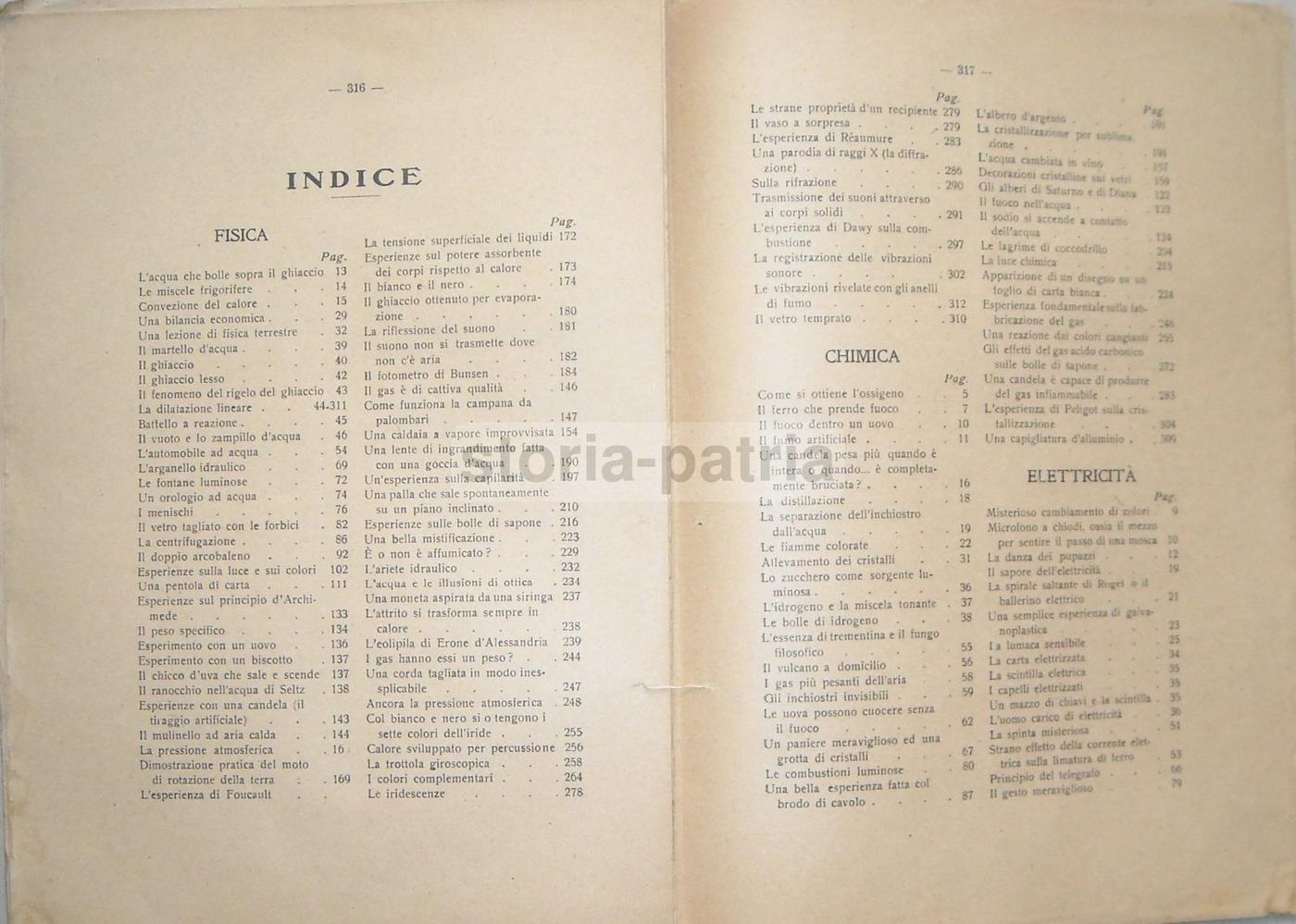 310 Esperimenti Del Prof. Porretti: Fisica, Chimica, Magnetismo (1925)