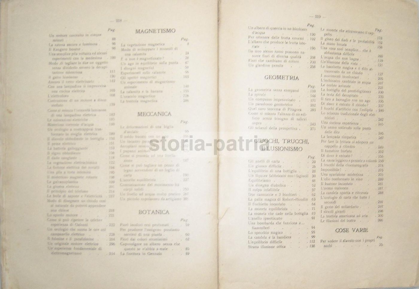 310 Esperimenti Del Prof. Porretti: Fisica, Chimica, Magnetismo (1925)