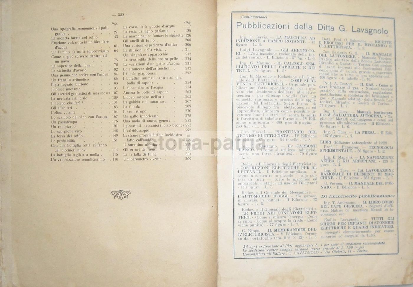 310 Esperimenti Del Prof. Porretti: Fisica, Chimica, Magnetismo (1925)