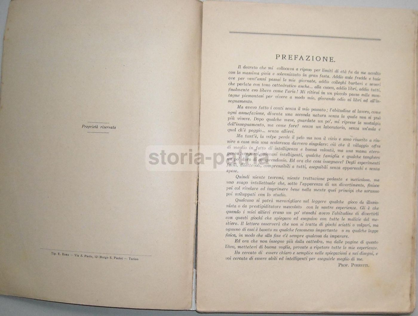 310 Esperimenti Del Prof. Porretti: Fisica, Chimica, Magnetismo (1925)