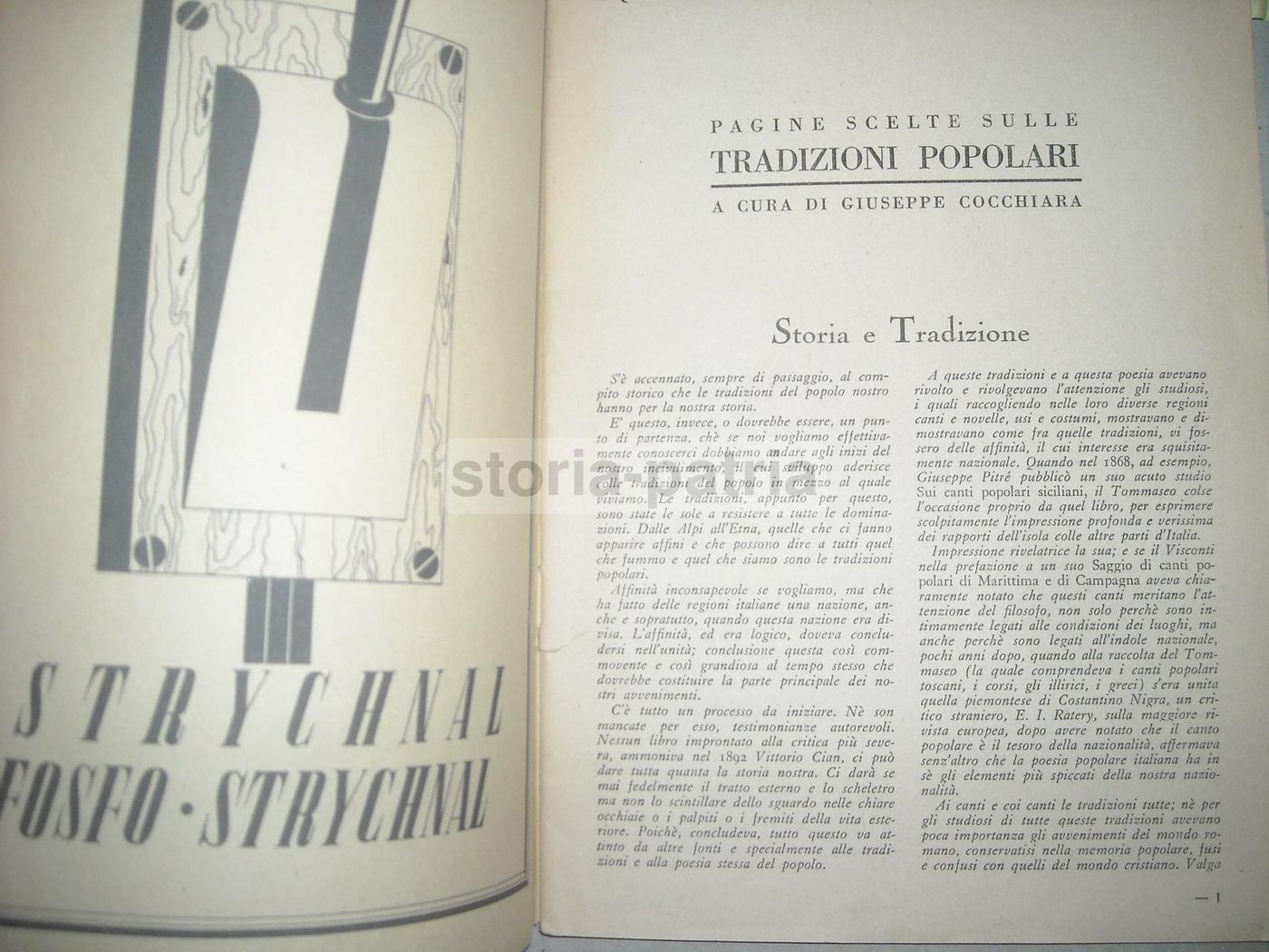 Tradizioni Popolari Italiane Giuseppe Cocchiara Maestretti 1940