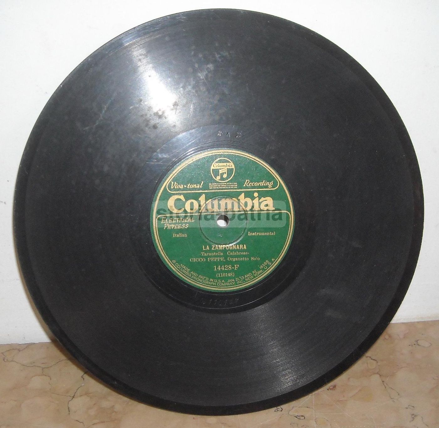 Disco Columbia: Tarantella Barese, Pizzica Pizzica, Cicco Peppe, Anni '20