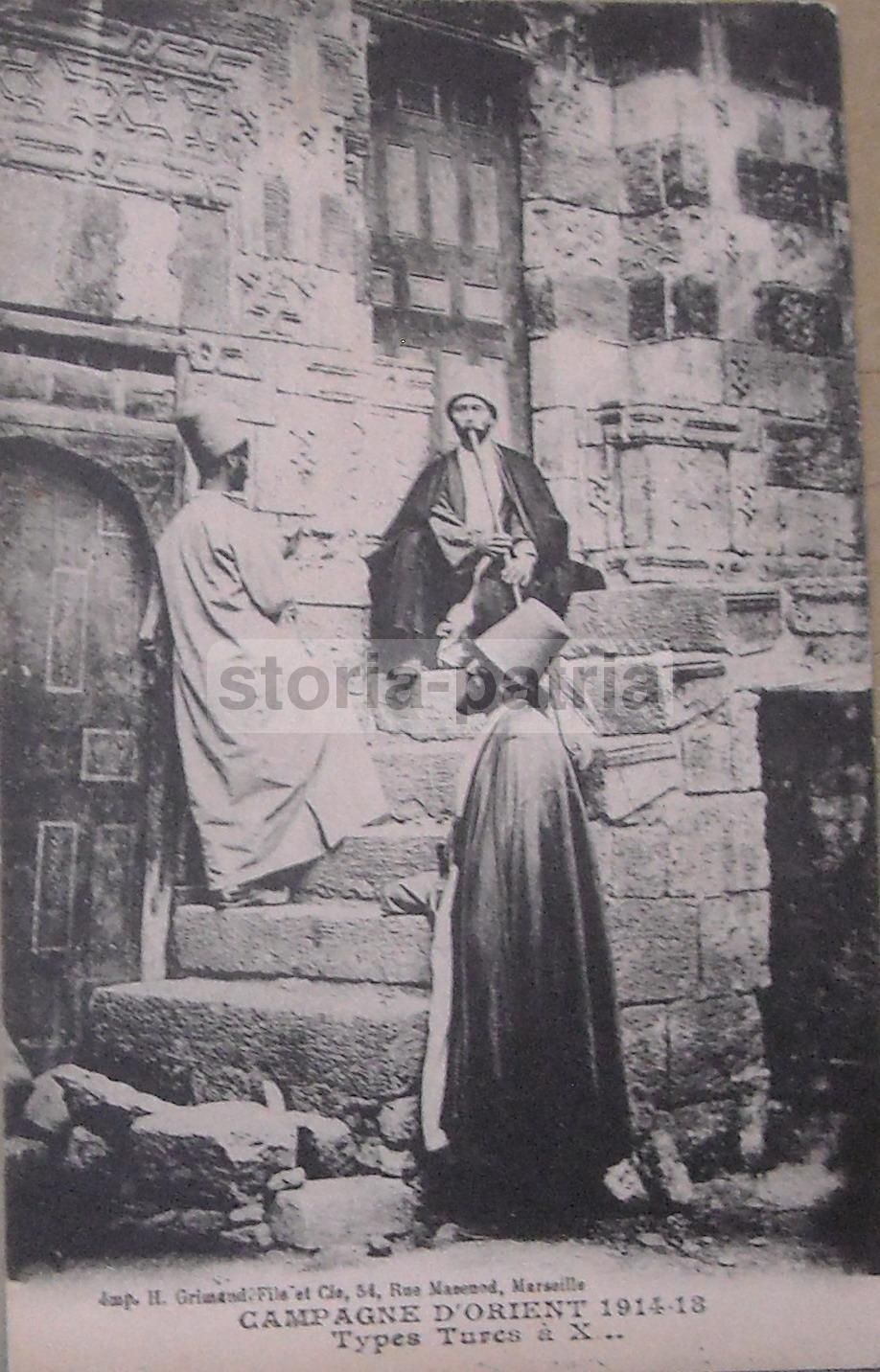Cartolina Antica: Costumi Turchi E Campagna d'Oriente, 1920 Circa