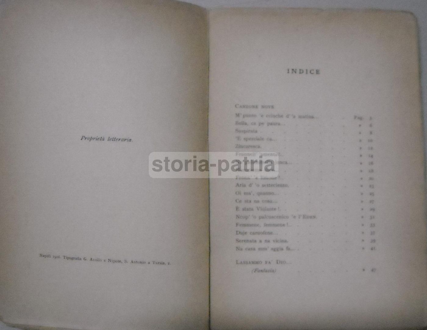 Canzone E Ariette Nove Di Salvatore Di Giacomo 1916 Ricciardi