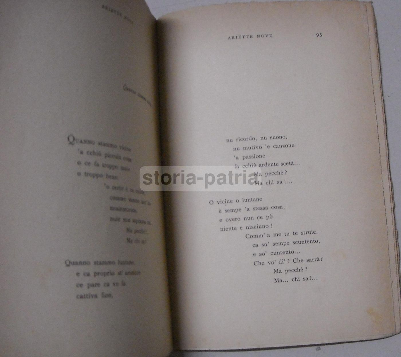Canzone E Ariette Nove Di Salvatore Di Giacomo 1916 Ricciardi