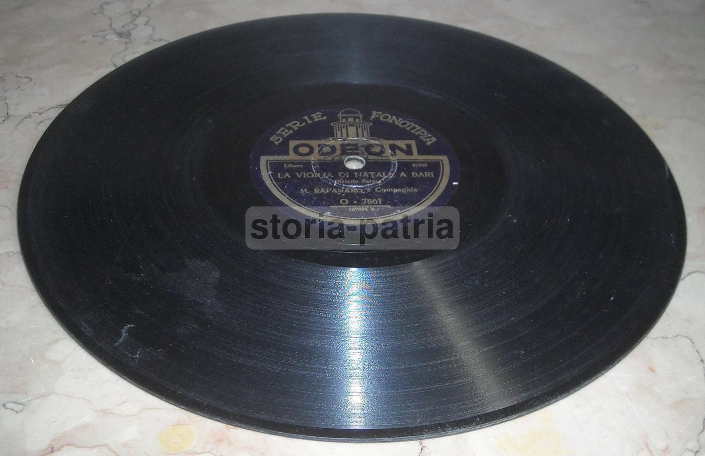 Disco Fonotipia Odeon, Dialetto Barese, Compagnia Rapanaro, Anni '20
