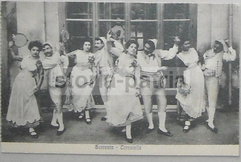 Sorrento: Tarantella. Cartolina Illustrata Del Gruppo Folkloristico Locale