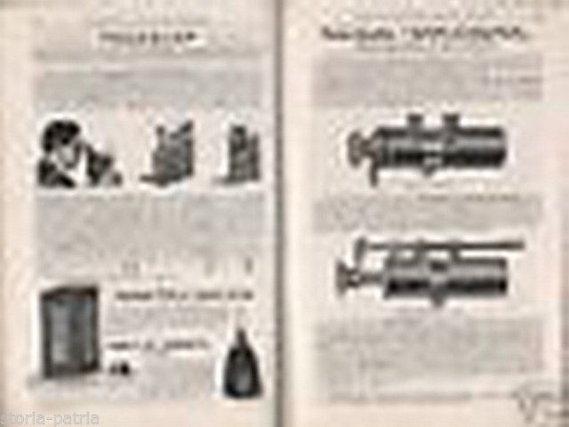 Catalogo Fotografico Ganzini, Milano 1914: Listino Apparecchi E Accessori