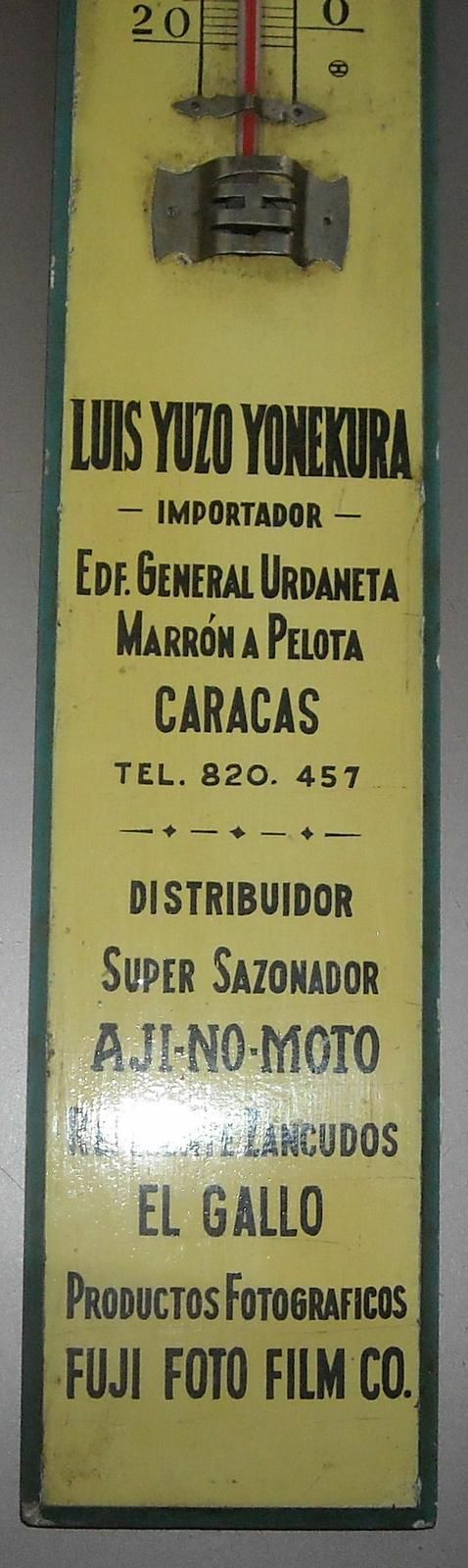 Termometro Pubblicitario Fuji Foto Film Yonekura Caracas, Epoca
