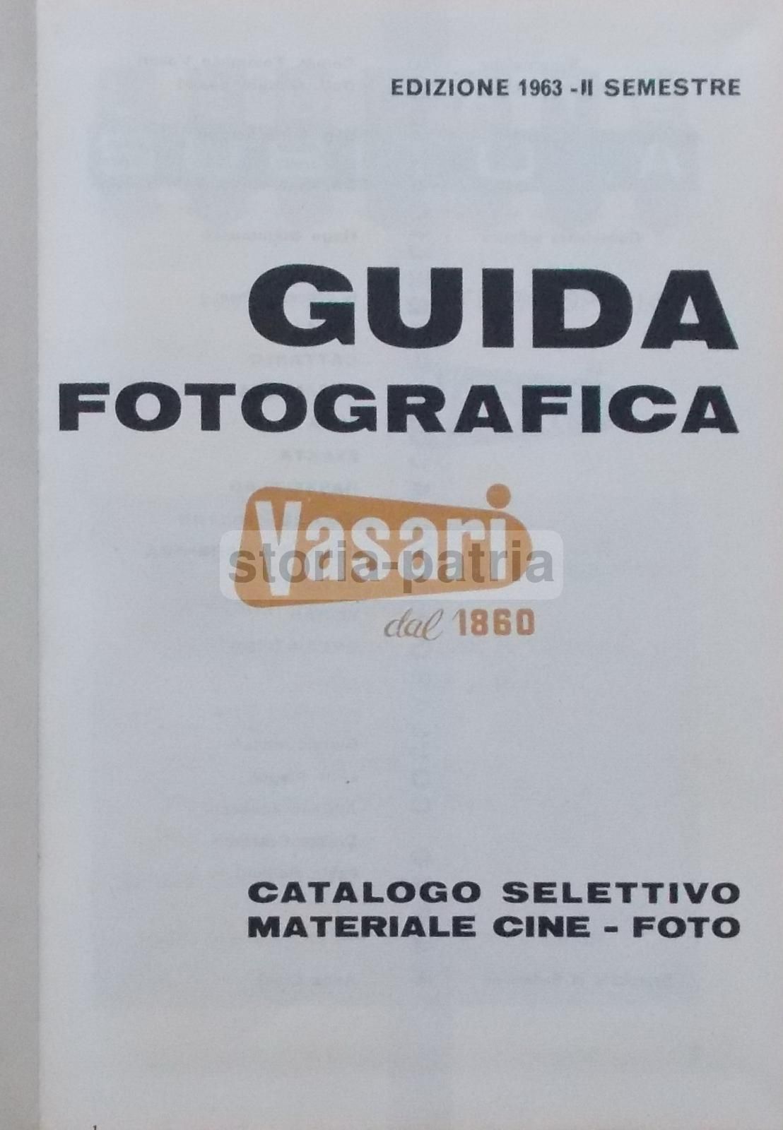 Guida Fotografica Vasari 1963: Catalogo Cine Foto E Guida Della Sardegna