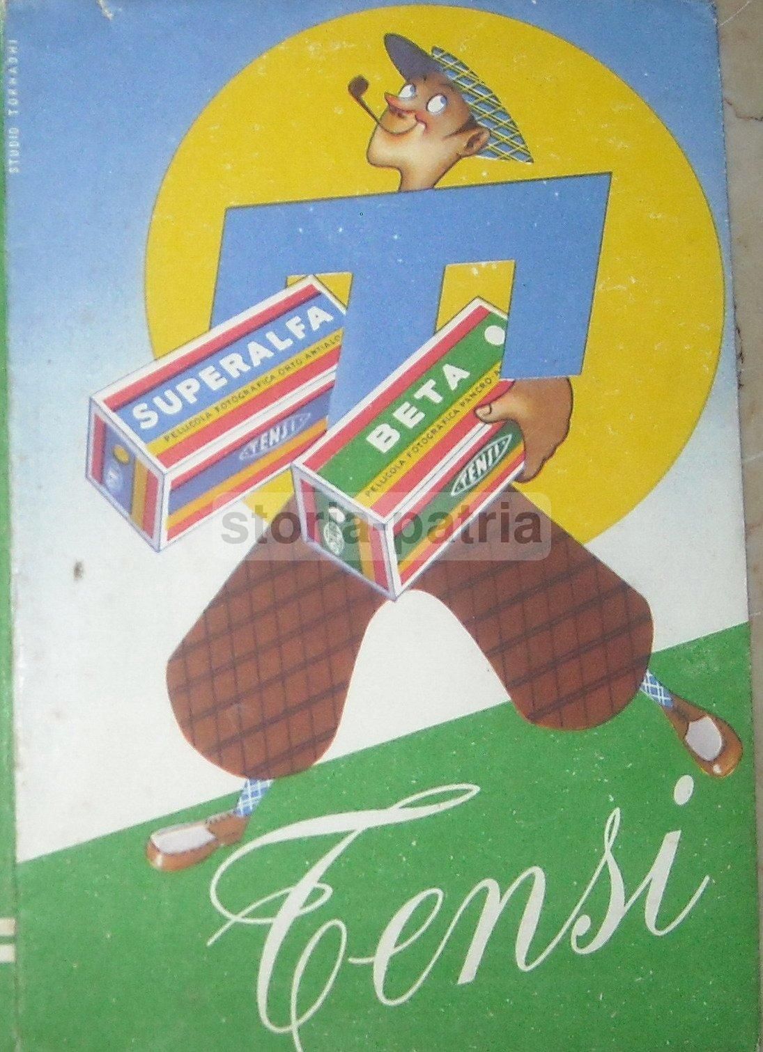 Folder Pubblicitario Tensi Pellicole Fotografiche, Anni '30 '50