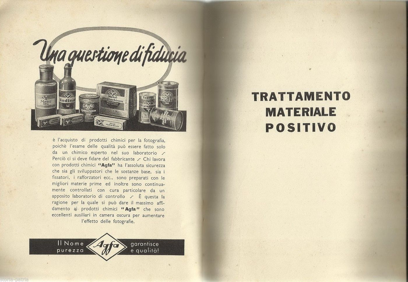 Manuale Sviluppo Fotografico Agfa 1937 Milano Fotografia d'Epoca