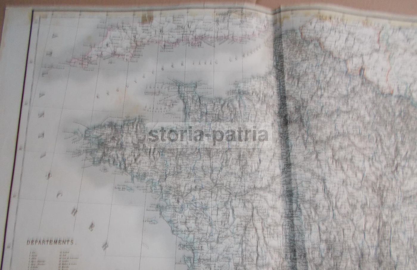 Mappa Antica Della Francia, Corsica E Liguria, 1860 1880, Weimar Institut