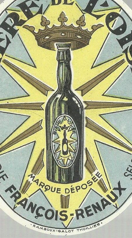 Etichetta Birra Brasserie François Renaux Oise Epoca Cromolitografia