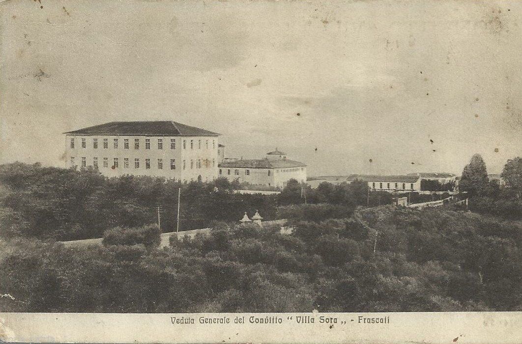 Cartolina Antica Convitto Villa Sora Frascati Panoramica 1925