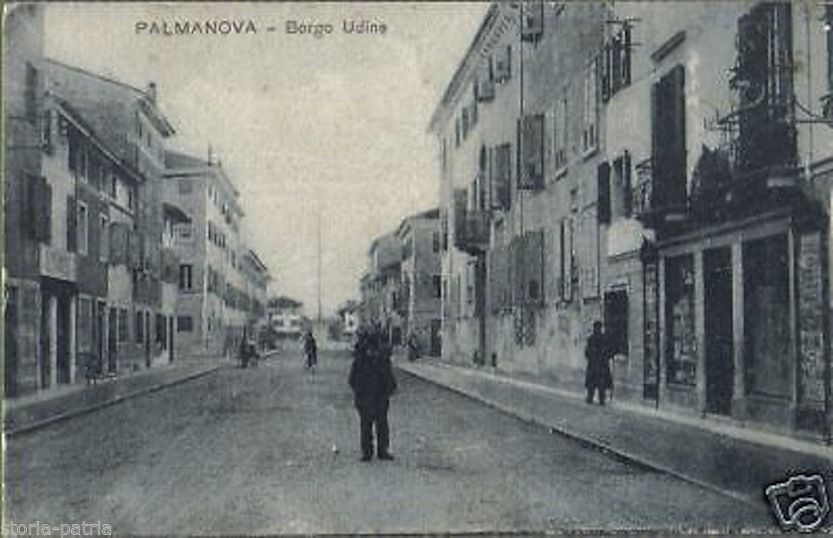 Cartolina Antica Palmanova, Borgo Udine, Primo '900, Animata