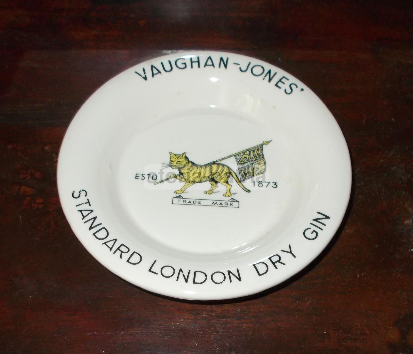 Ceramica Pubblicitaria Vaughan Jones London Dry Gin Vintage Wade