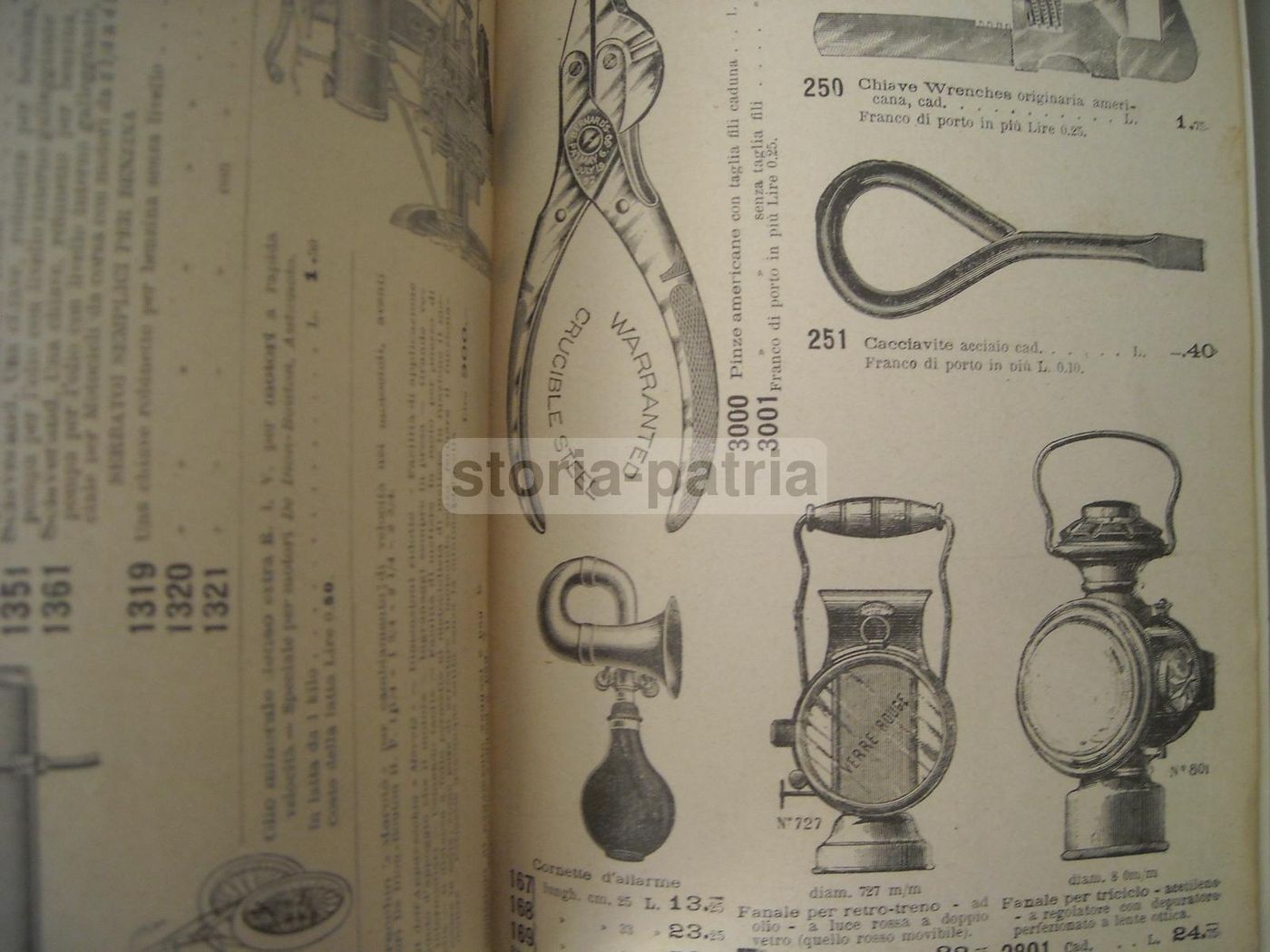 Catalogo Fusi 1900 Armi Caccia Biciclette Motocicli Automobili