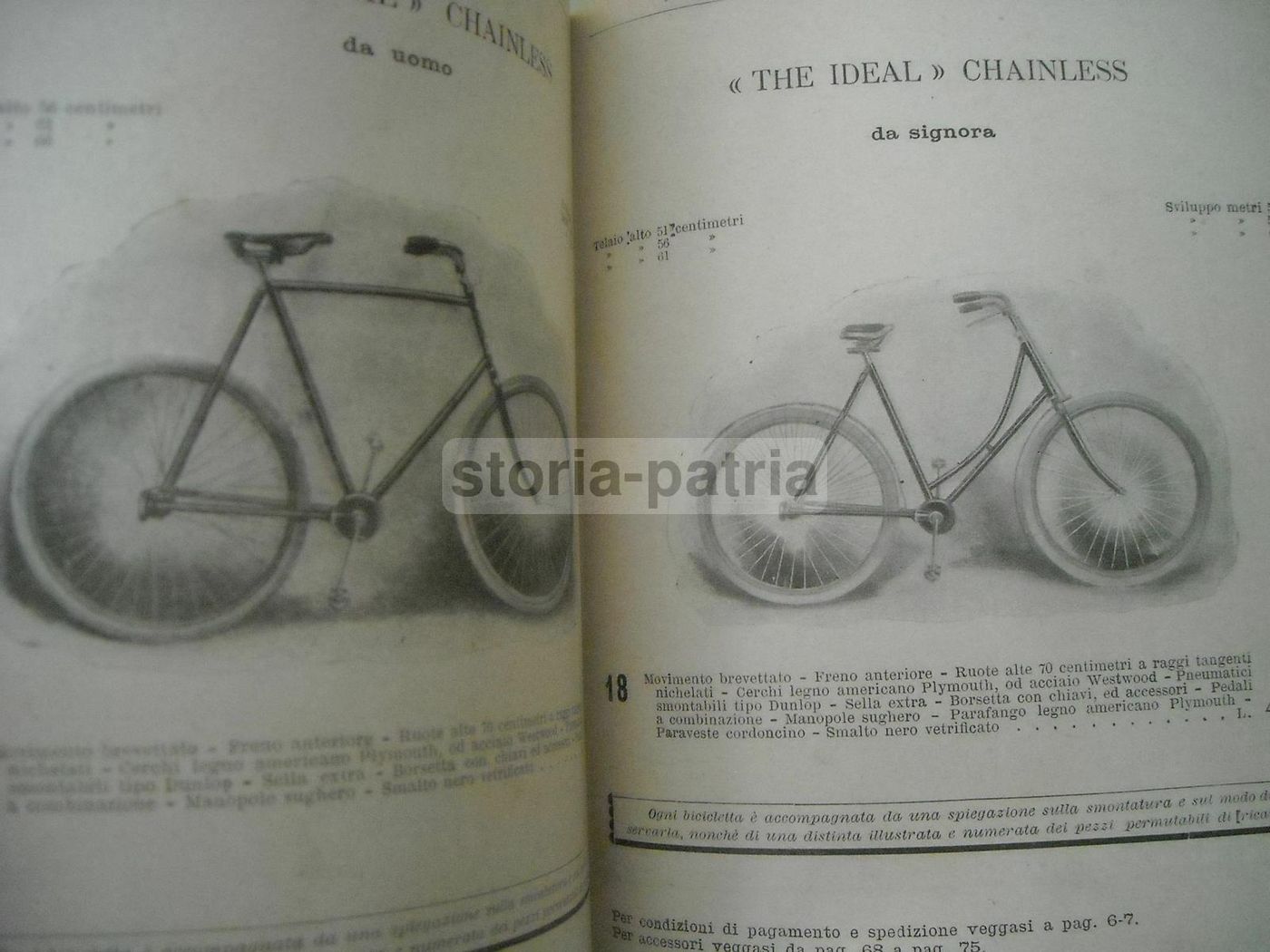 Catalogo Fusi 1900 Armi Caccia Biciclette Motocicli Automobili