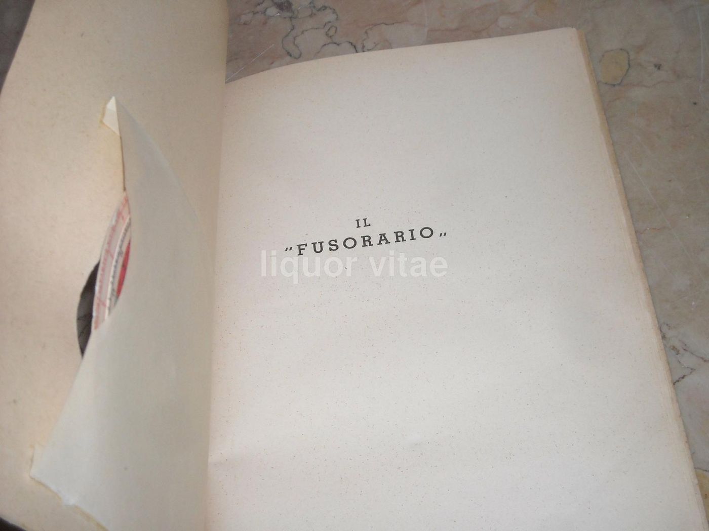 Il Fusorario Di Raffaele d'Ambrosio, Hoepli 1943, Fusi Orari