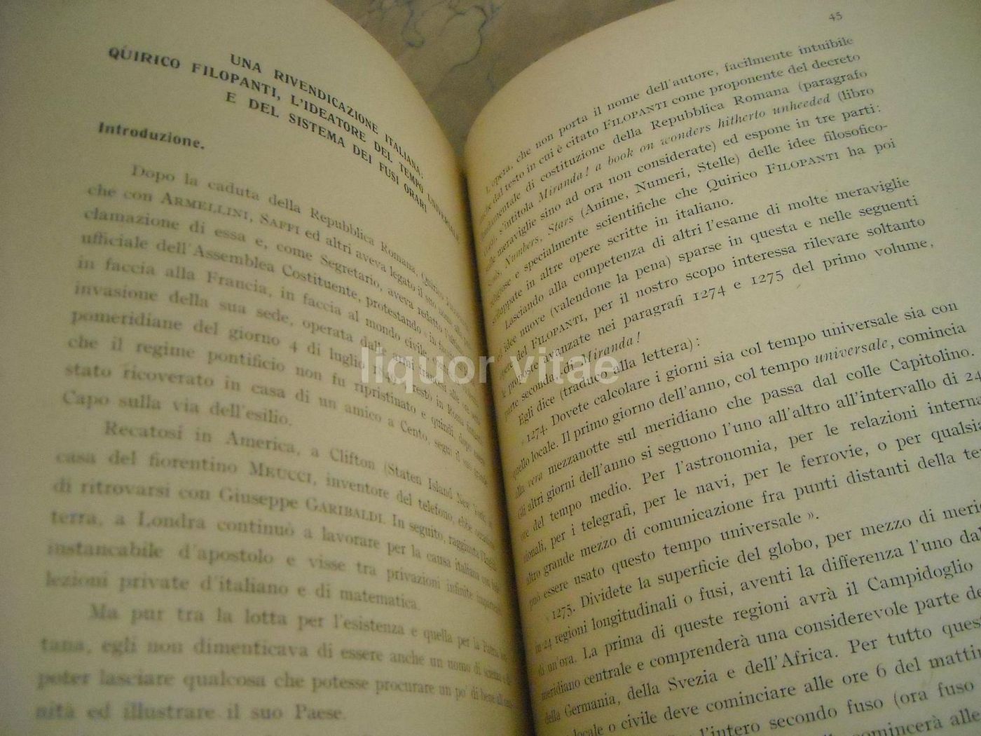 Il Fusorario Di Raffaele d'Ambrosio, Hoepli 1943, Fusi Orari