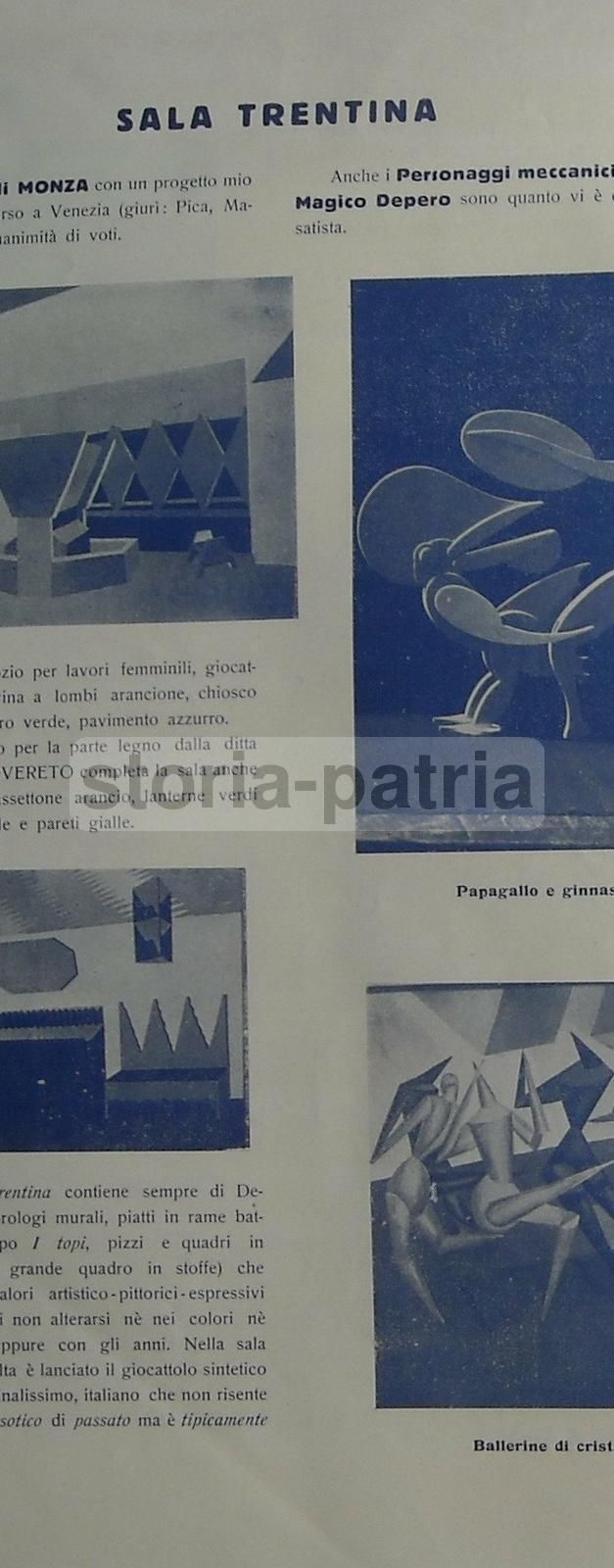 Rovente Futurista 1923, Depero, Marinetti, Esposizione Monza, Balla