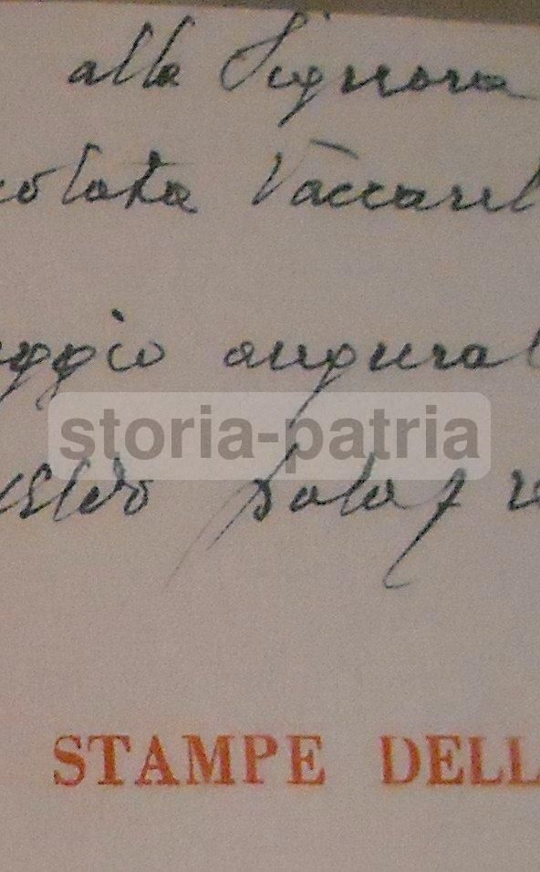 Aldo Palazzeschi, Stampe Dell'800. Vallecchi, 1938. Dedica Autografa