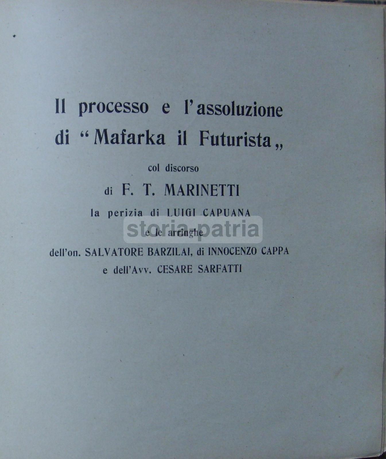 Marinetti, Distruzione (1911): Poema Futurista, Prima Edizione Rara