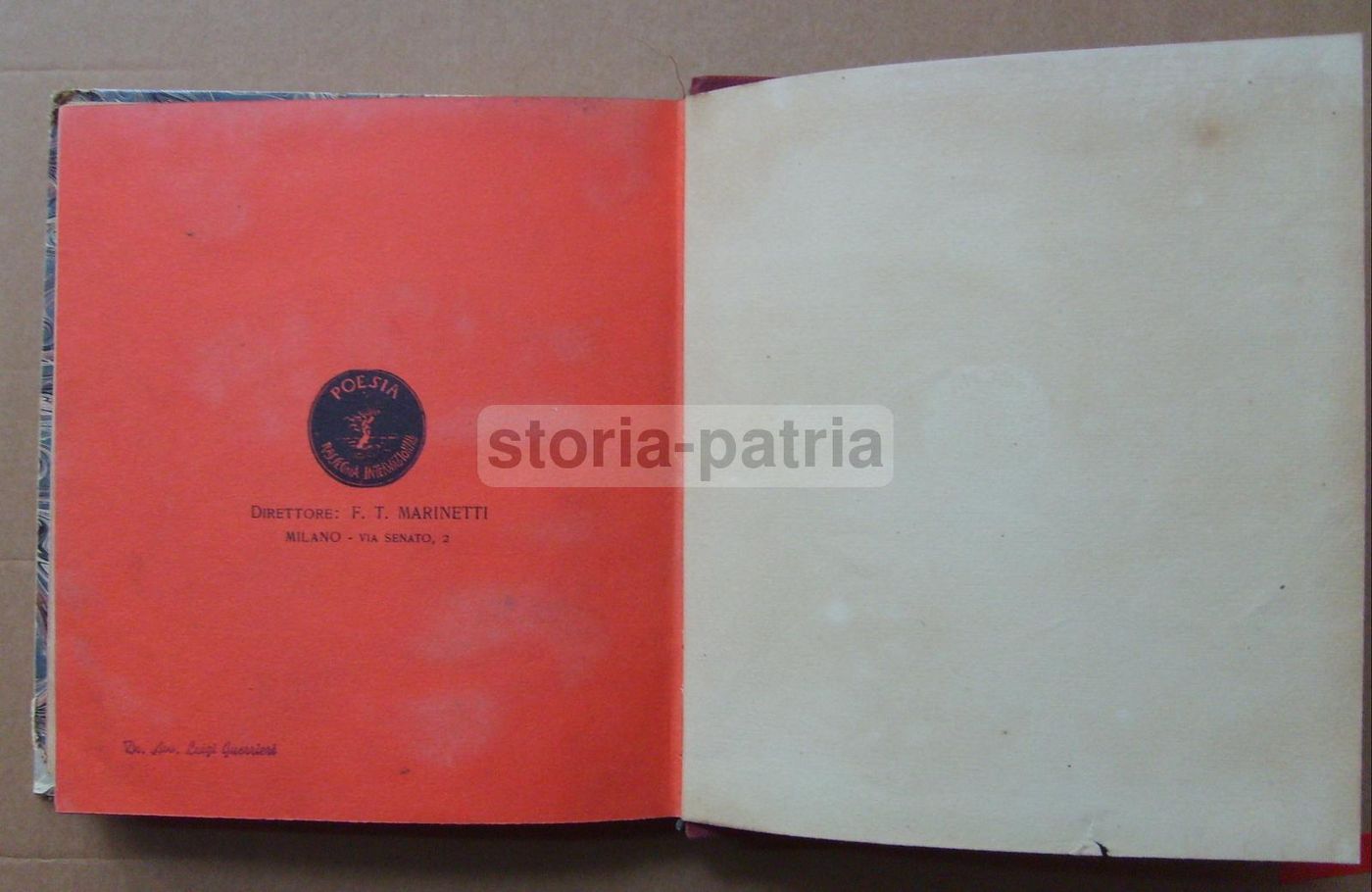 Marinetti, Distruzione (1911): Poema Futurista, Prima Edizione Rara
