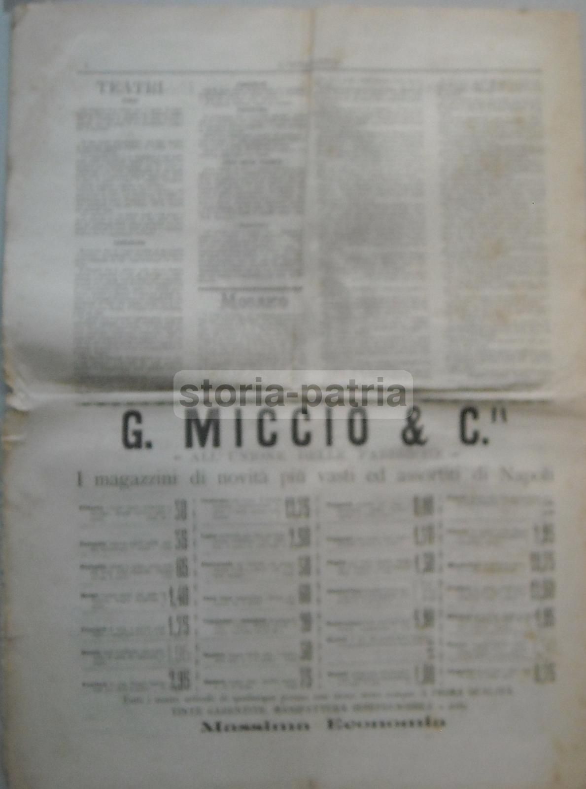 L'Occhialetto (1894) Rivista Artistica E Letteraria Napoletana   Garibaldi, Carducci E Teatro