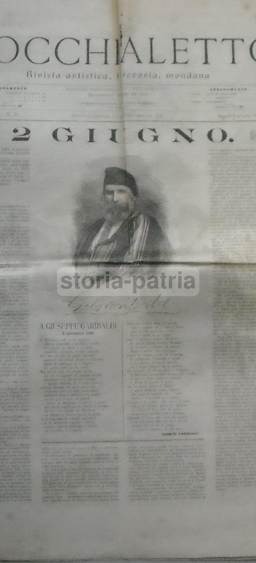 L'Occhialetto (1894) Rivista Artistica E Letteraria Napoletana   Garibaldi, Carducci E Teatro