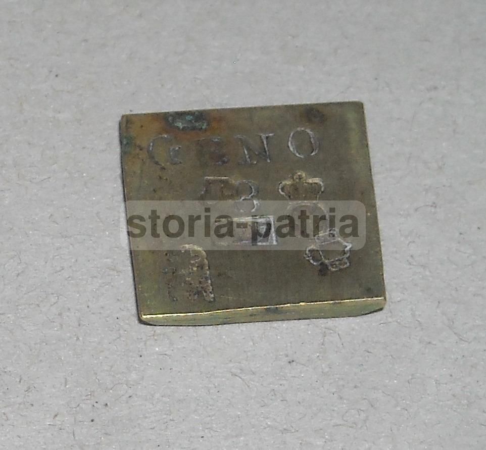 Antico Peso Punzonato, Genova, Numismatica E Araldica, Fine XVIII   Inizio XIX Secolo