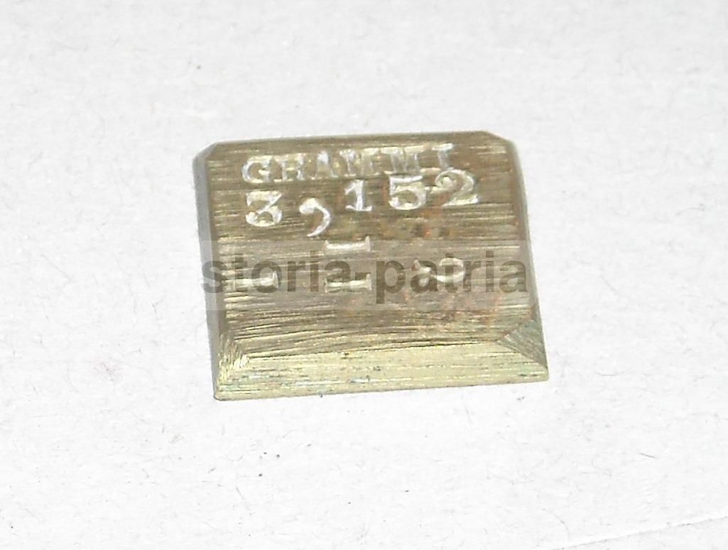 Antico Peso Punzonato, Genova, Numismatica E Araldica, Fine XVIII   Inizio XIX Secolo