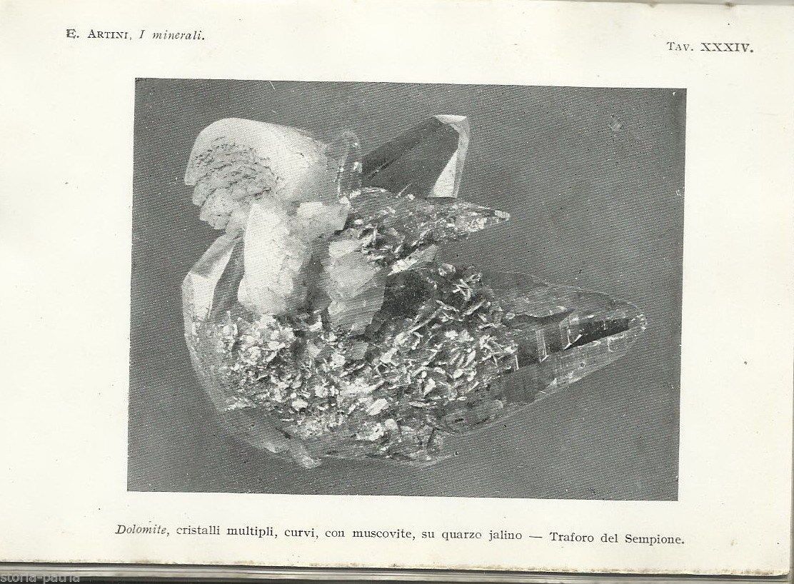 I Minerali Di E. Artini, Hoepli 1934, Manuale Di Mineralogia