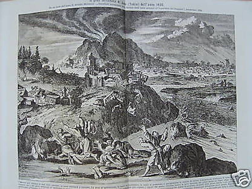 Stampa Del Terremoto Di Tokyo (Edo) Del 1650, Arnoldus Montanus
