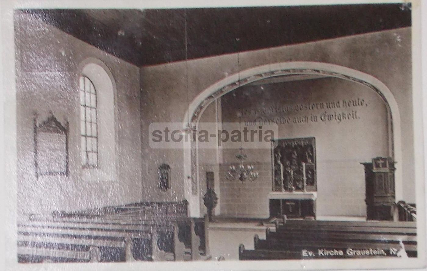 Cartolina Fotografica Chiesa Graustein Germania Prigionia Anni '30