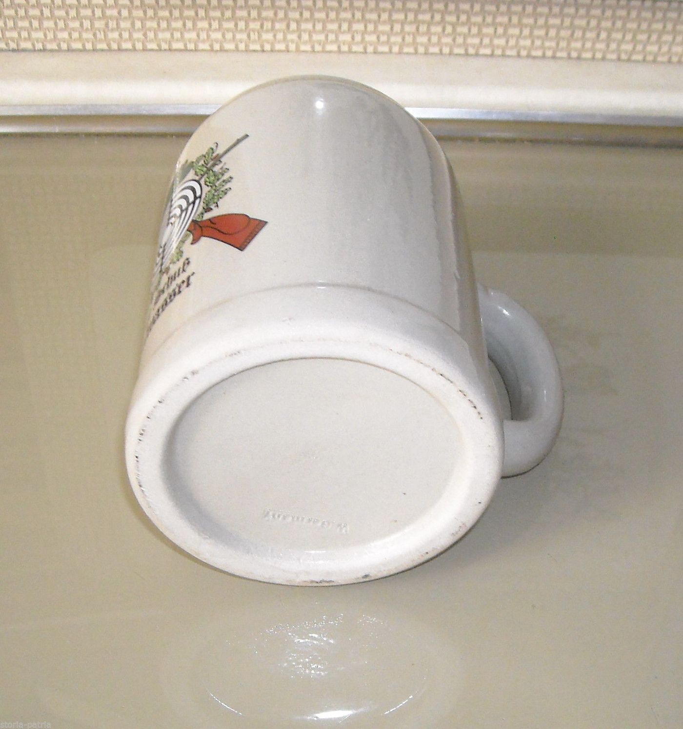 Boccale Birra Ceramica Pubblicitaria Germania Tiro A Segno Vintage