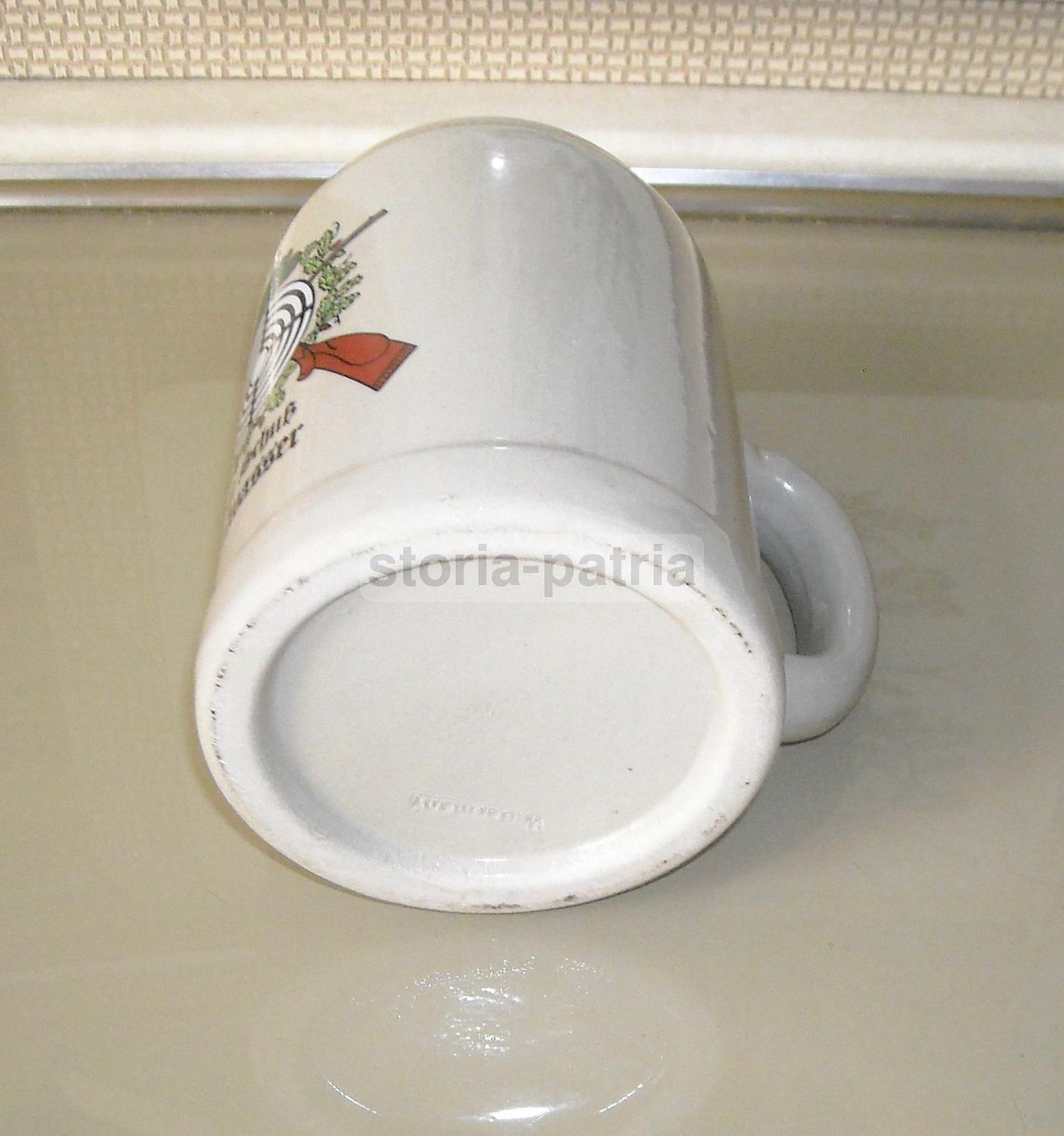 Boccale Birra Ceramica Pubblicitaria Germania Tiro A Segno Vintage