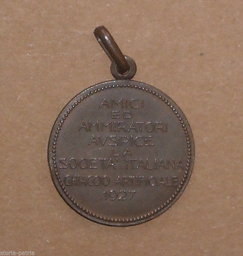 Medaglia Commemorativa Conte Michele Ceriana Mayneri, Società Italiana Ghiaccio Artificiale, 1927