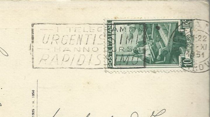 Cartolina Giardini Piazza Roma Monumento Ai Caduti 1951 Affrancata