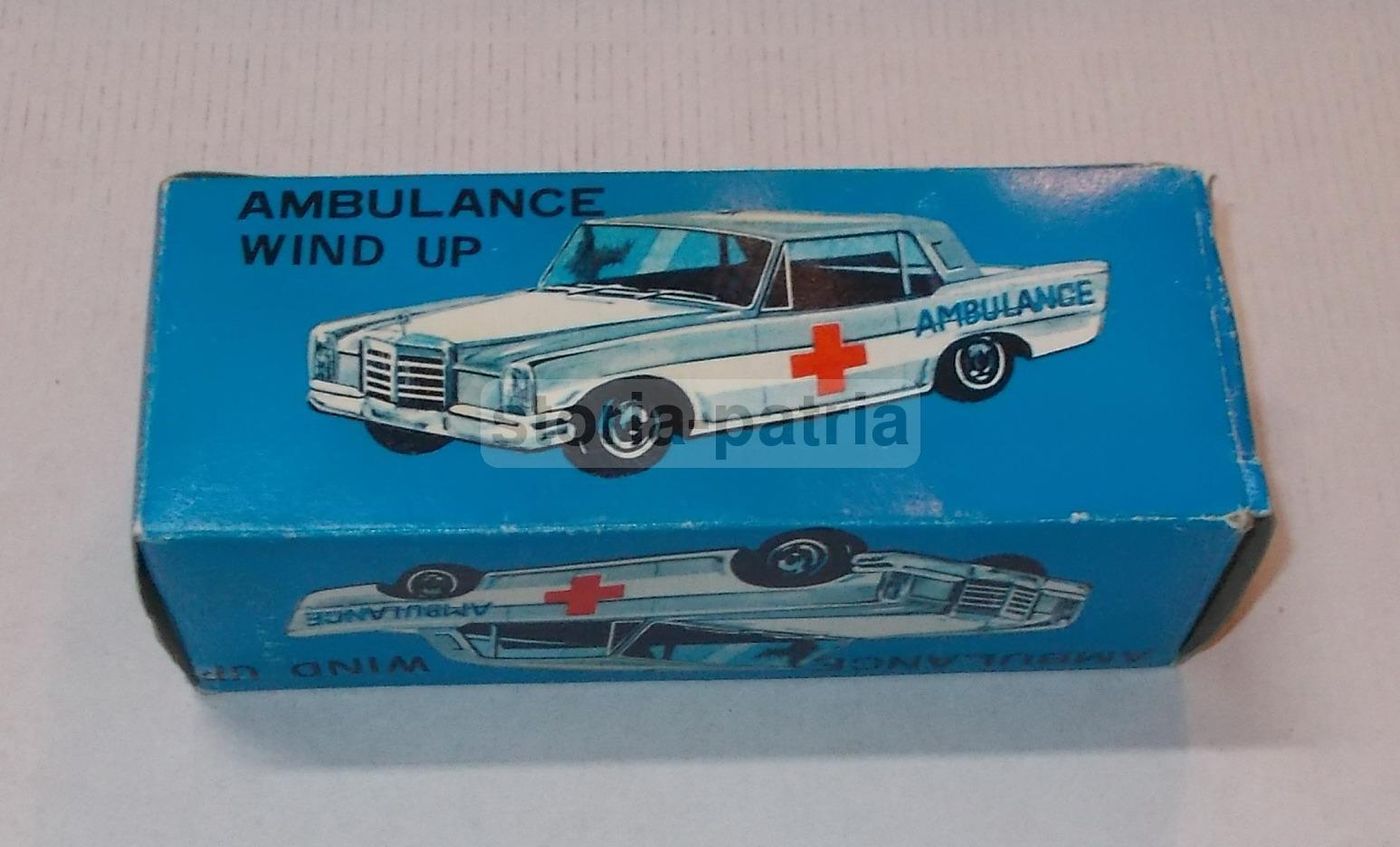 Automobilina Ambulanza Mercedes In Metallo Vintage