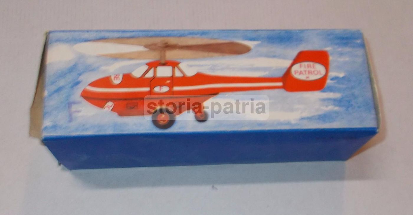 Elicottero Giocattolo Pompieri Vigili Del Fuoco Vintage Metallo