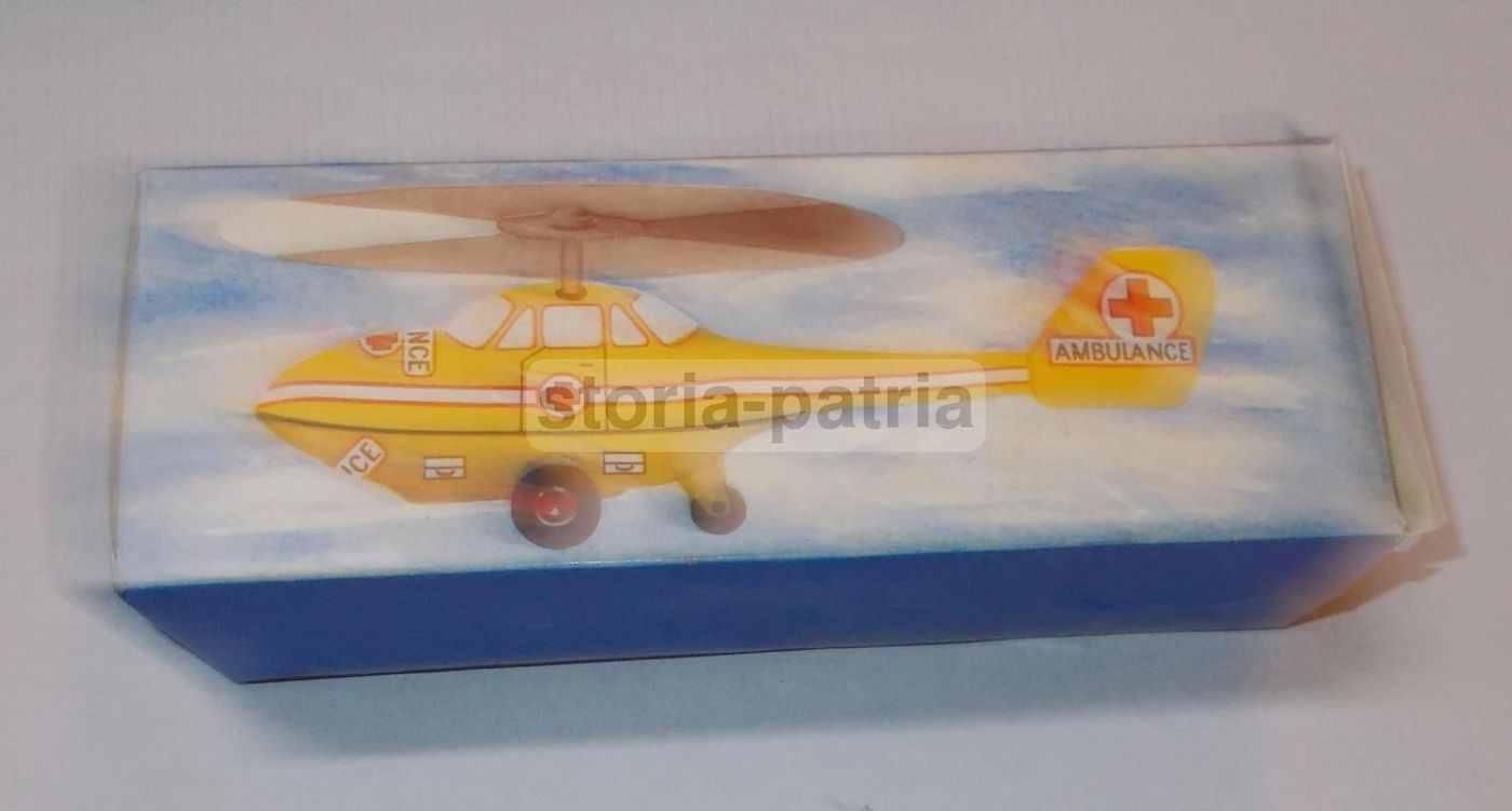 Elicottero Giocattolo Pompieri Vigili Del Fuoco Vintage Metallo