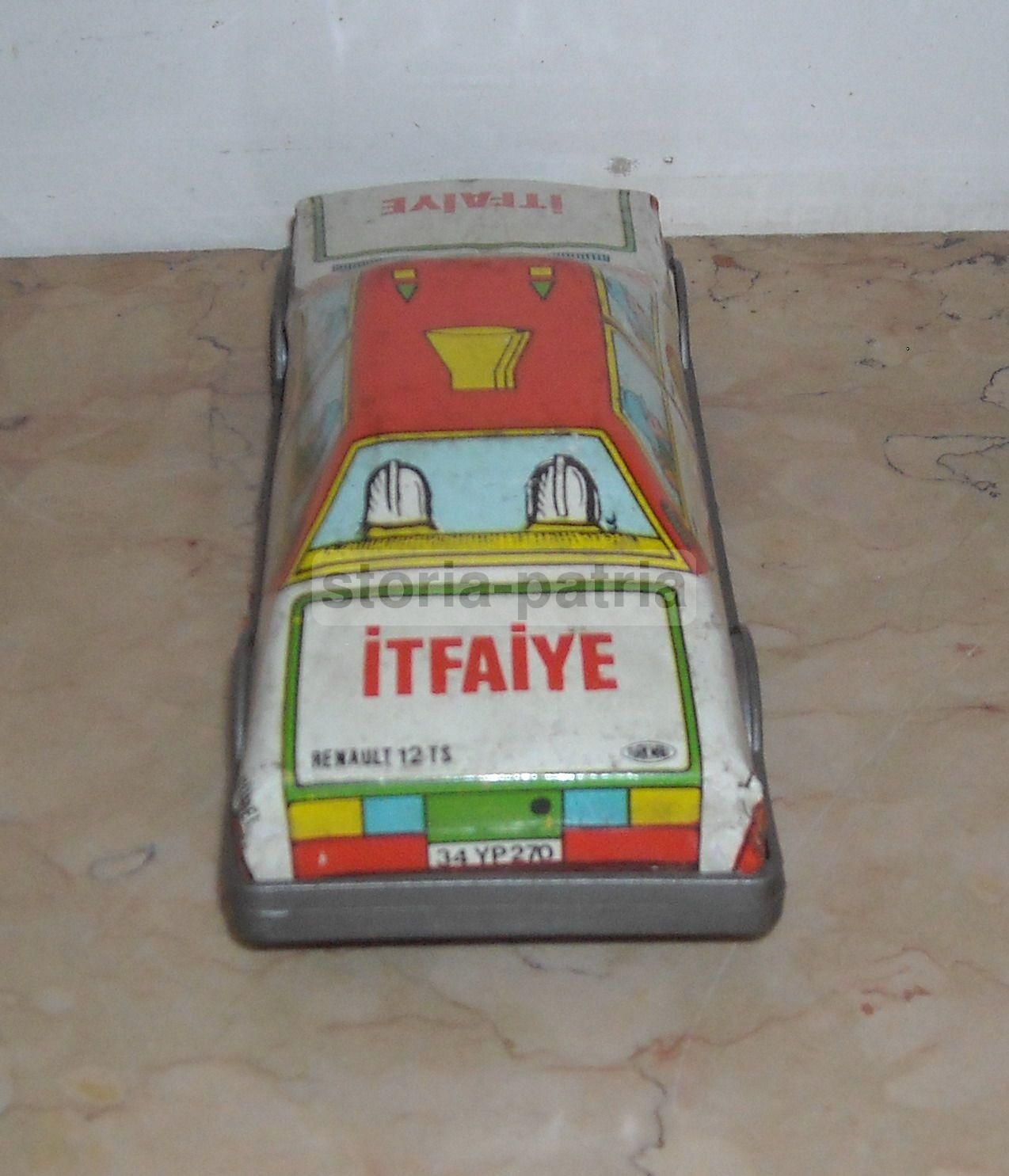 Modellino Auto Renault 12TS Dei Vigili Del Fuoco Turchi (Itfaiye), Anni '60 '70