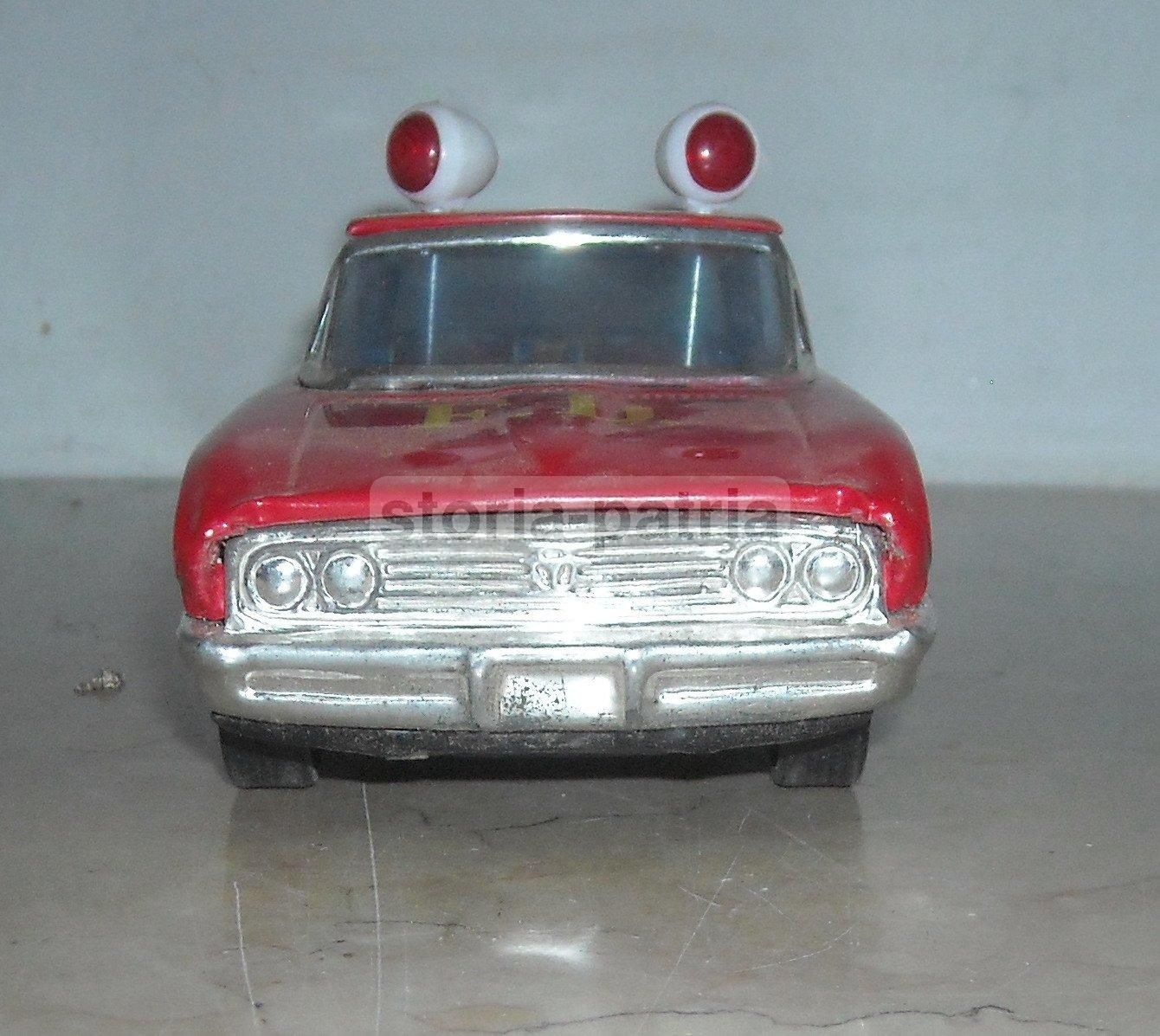 Automobilina Vigili Del Fuoco Vintage Anni '60 Made In Korea Latta